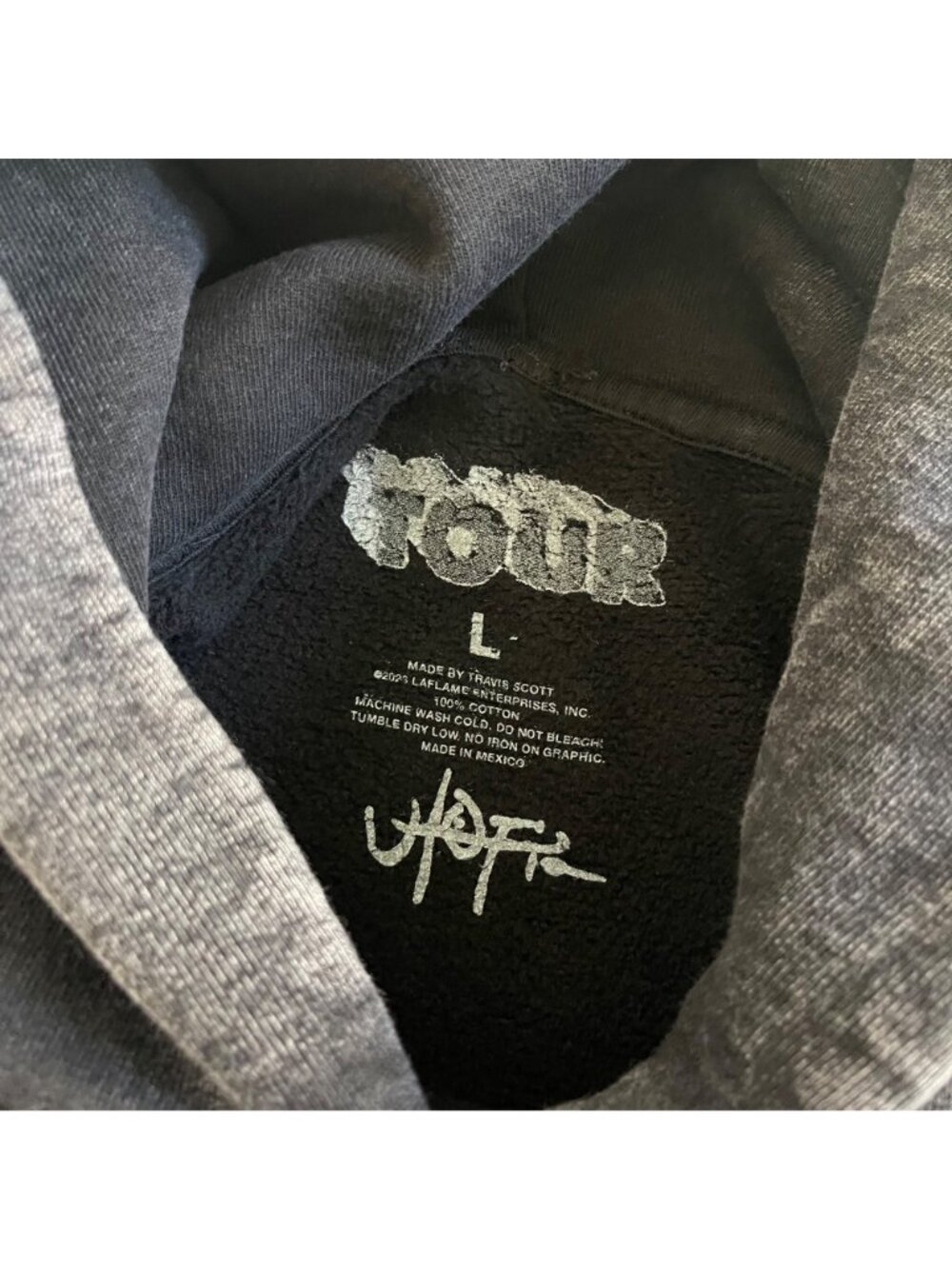 NEW TRAVIS SCOTT UTOPIA STAFF HOODIE SZ LARGE - Picture 5 of 5